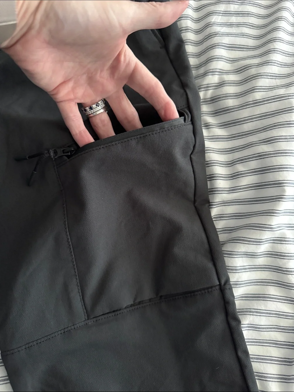 Boys Charcoal Utility Cargo Pants - Elastic Waist old navy xl 14/16